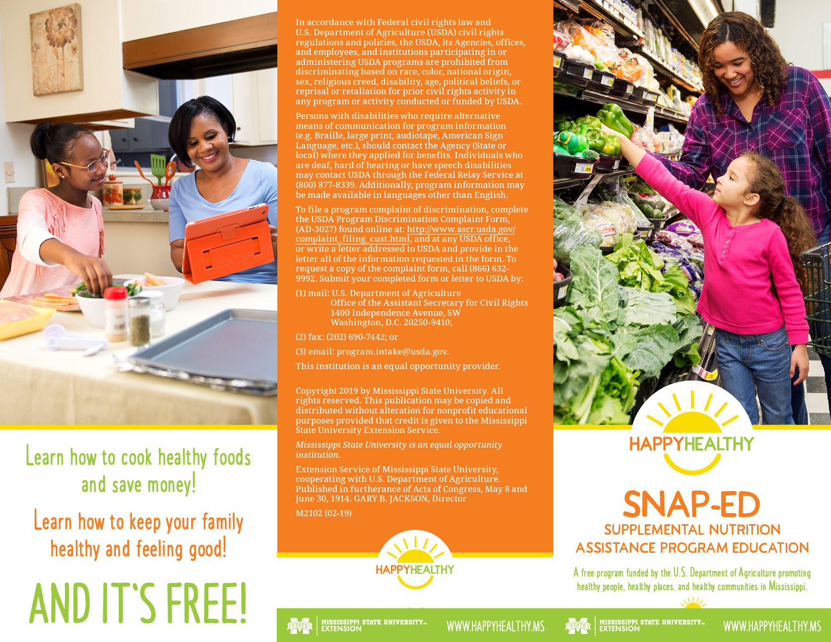 Happy Healthy SNAP Ed brochure Mississippi State University