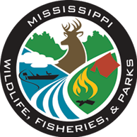 Mississippi Department of Wildlife, Fisheries, and Parks logo.