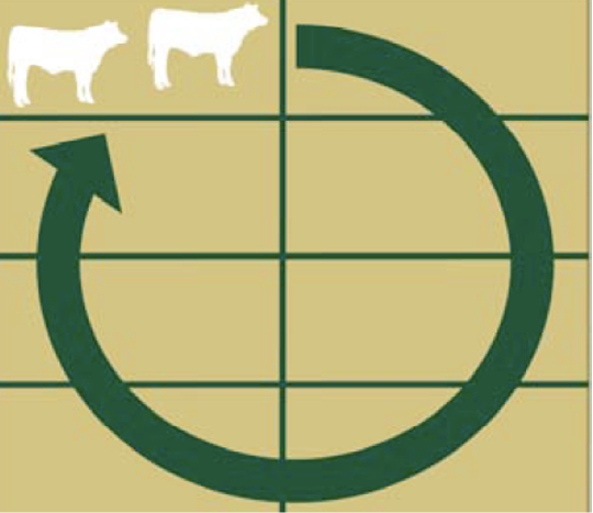 Illustration of rotational stocking method described in the Rotational Stocking section.