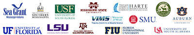 Mississippi-Alabama Sea Grant, University of Southern Mississippi, University of South Florida, Mississippi State University, Texas A&M University-Corpus Christi, Louisiana Wildlife and Fisheries, Auburn University, Virginia Institute of Marine Science, Southern Methodist University, University of Florida, Louisiana State University, Texas A&M University-Galveston Campus, Florida International University, University of South Alabama.