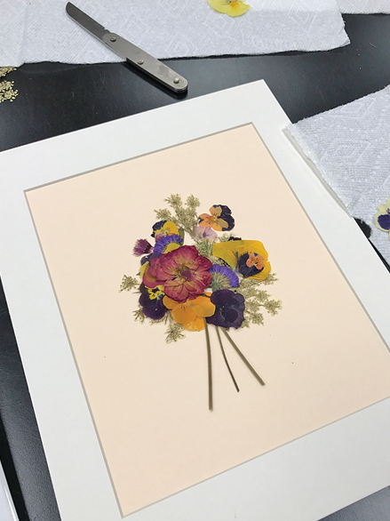 Pressed Blooms: A Study in White and Florals - Pressed Dried