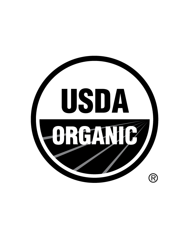 Logo. United States Department of Agriculture Organic. Black and white.