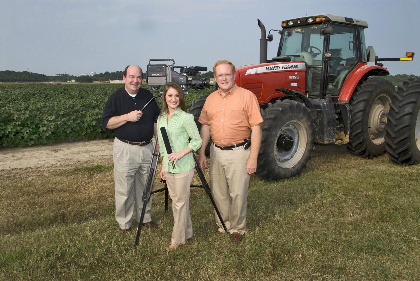 The current Farmweek team includes Leighton Spann, left, Amy Taylor and Artis Ford. (Photo by Marco Nicovich)