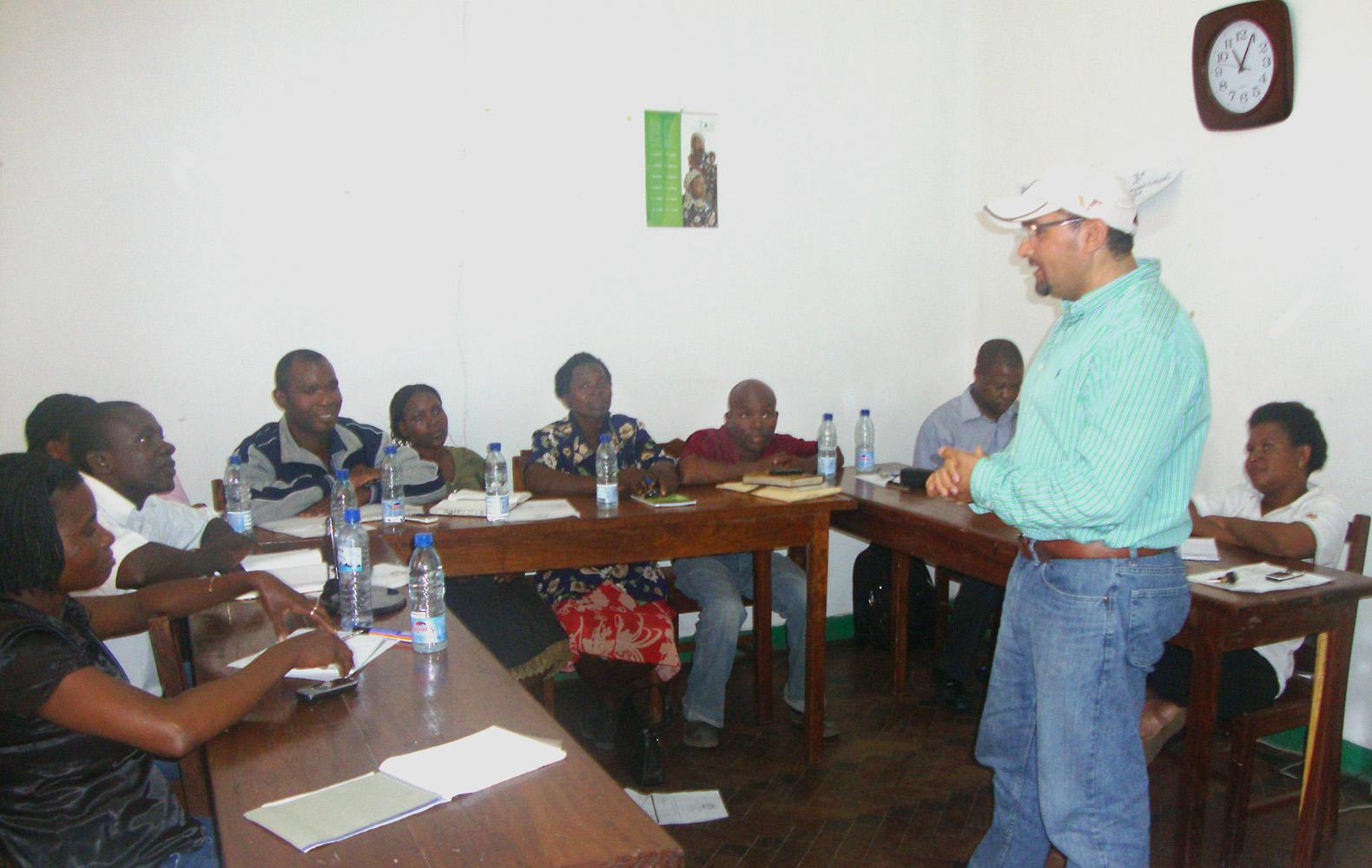 Barakat Mahmoud, an Extension research professor with Mississippi State University, recently spent three weeks teaching food preservation methods to 13 agriculture agents in Mozambique, Africa. (Submitted Photo)