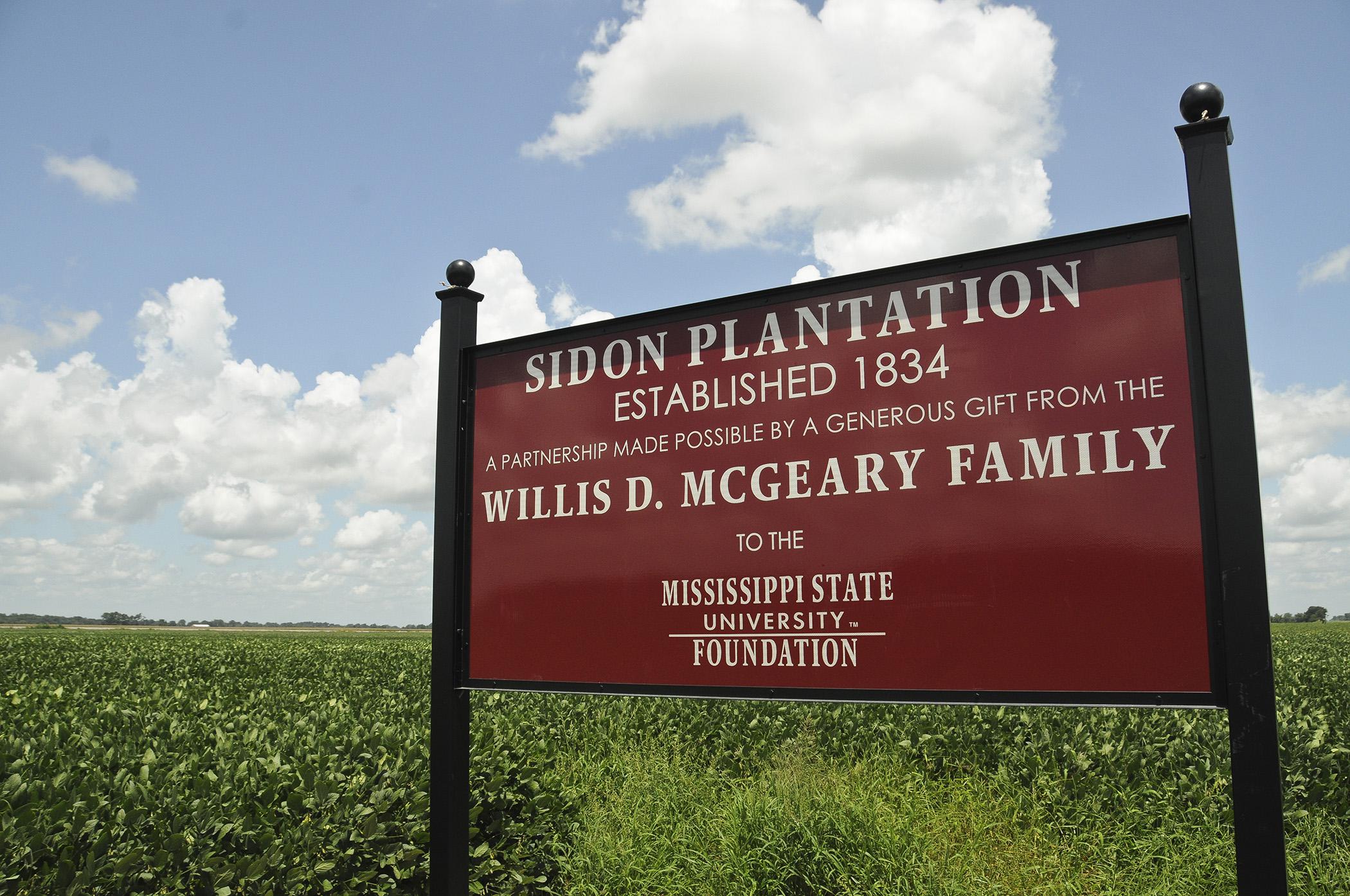 Mississippi State University received an $8 million bequest of real estate, the largest in university history, when Willis D. McGeary donated Sidon Plantation. The gift includes 2,637 acres of land and one of the oldest homes in Leflore County. (Photo by MSU Ag Communications/Scott Corey)