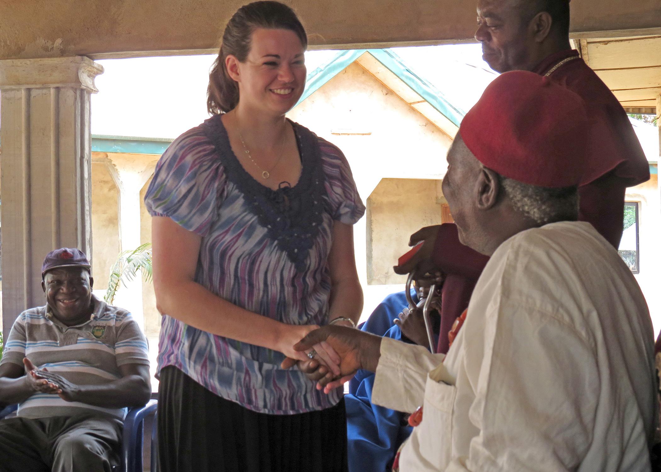 Alyssa Barrett, a senior agricultural science major at Mississippi State University, spent spring break in Nigeria teaching agriculture using Extension Service techniques. (Submitted photo/Susan Seal)