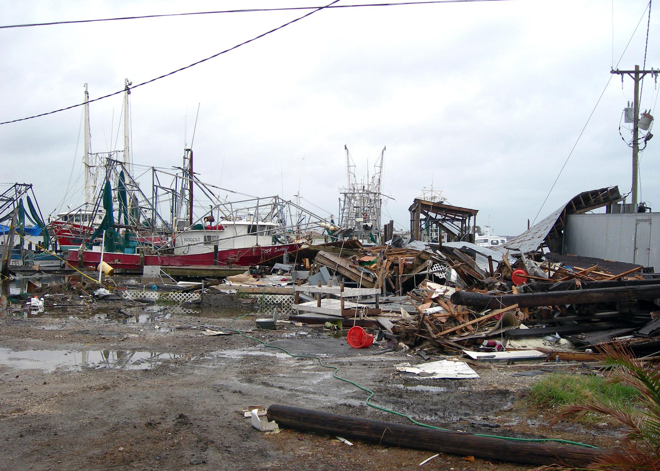 Hurricanes Katrina and Rita caused more than $35 million in damages to the state’s commercial fishing fleet. The state’s 69 seafood-processing plants, 141 seafood dealers, and five land-based support facilities saw more than $100 million in damages. (Photo by MSU Ag Communications/Ben Posadas)