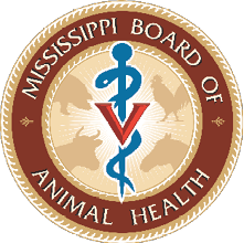 Mississippi Board of Animal Health logo.