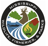 Mississippi Wildlife, Fisheries, and Parks logo.