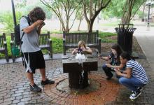 More than 500 youth ages 14-18 came to Mississippi State University in late May for State 4-H Congress to compete and improve their skills. These youth were shooting photographs as part of a 4-H photography workshop. (Photo by MSU Ag Communications/Scott Corey)