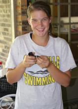 Sarah Byrd of Starkville placed fourth in the state in the 2012 4-H Poultry Chain project, which requires participants to raise 20 chicks for about five months before competing at the county level and auctioning their birds. (Submitted Photo)