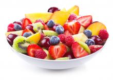 A bowl of various fruits