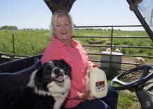Mindy Rutherford and her family added a dairy to their Rolling Fork, Mississippi, farm this year. Milk produced by the farm’s small dairy is processed on site. (Photo by MSU Extension Service/Kevin Hudson)