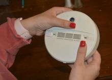 Residents of homes at risk of carbon monoxide poisoning should invest in alarms that can detect the odorless, toxic gas. Chimneys, gas appliances and other sources can produce carbon monoxide. (Photo by MSU Extension Service/Linda Breazeale)