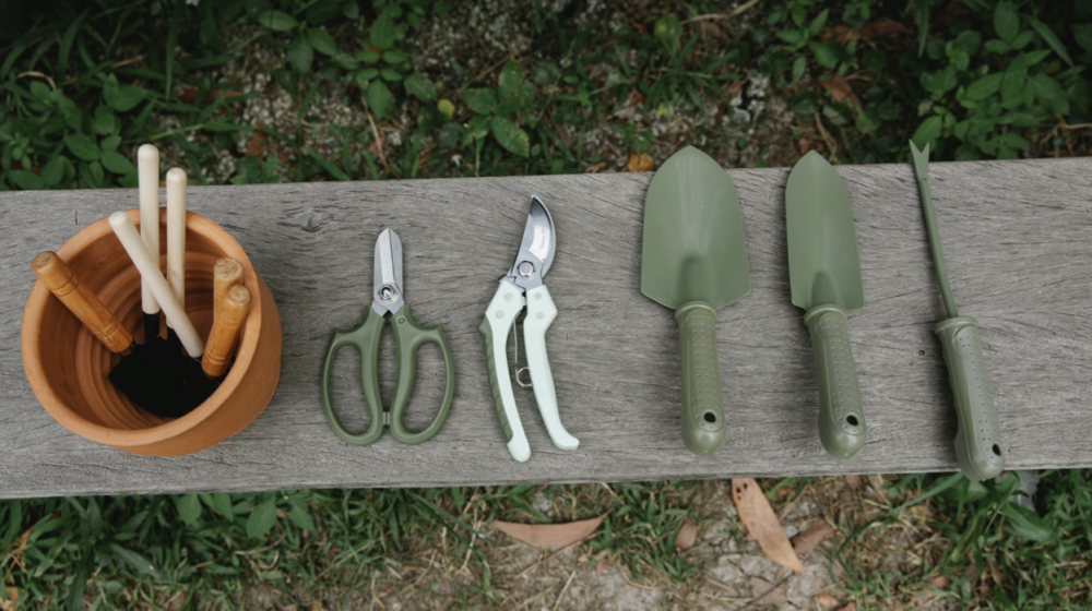 Gardening tools. 