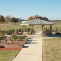 The Veterans Memorial Rose Garden is located at the Highway 182 entrance to Mississippi State University's Foil Plant Science Research Facility. In addition to use as a research and teaching facility, the rose garden is open to the public and can be scheduled for weddings and other events. (Photo by Bob Ratliff)