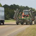 Farm machinery is seen year-round on Mississippi roads, but especially in the fall as farmers move equipment to different fields. (Photo by Marco Nicovich)