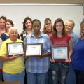 Twelve Mississippi business women completed 18 hours of training through Annie's Project, a national program designed for women interested in agriculture-based enterprises. Front row, from left: Joanna Posey, Lincoln County; Sarah Harvill, Franklin County; Sarah Clark, Wilkinson County; Lyndy Berryhill, Franklin County; Jennie Williams, Wilkinson County. Back row: Bobbie Shaffett, MSU Extension Service; Anita R. Leonard, Franklin County; Betsy Berryhill, Franklin County; Sandra Berryhill, Franklin County; P