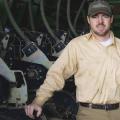 Judd Davis' education did not stop when he graduated from Mississippi State University in 2007, and he continues learning how to be a better farmer on his family's land in Bolivar County. This photo was taken on his farm near Shaw, Mississippi, on Feb. 27, 2015. (Photo by MSU Ag Communications/Kevin Hudson)
