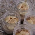 four jars of banana pudding overnight oats