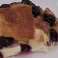 slice of Overnight Blueberry French Toast