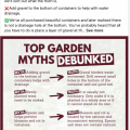 A Facebook post showing the top garden myths and truths.