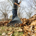 Man raking leaves