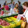 Demand for locally grown fruits and vegetables has helped the state's farmers find more market options, such as the Mississippi Farmers' Market, adjacent to the State Fairgrounds in Jackson. (Photo by Mississippi Department of Agriculture and Commerce)