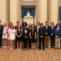 A group of 4-H’ers pose for a group photo at the Congressional Awards ceremony.
