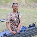 Brandy Barnes, a member of the Mississippi State University Extension Service Hinds County 4-H, prepares for shooting sports practice in Byram on Feb. 29, 2016. She earned one of four spots on the National 4-H Shooting Sports Championship team and will compete in the .22-caliber rifle division in Grand Island, Nebraska, June 26-July 1, 2016. (Photo by MSU Extension Service/Susan Collins-Smith)