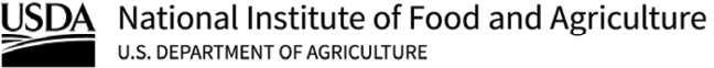 Logo. United States Department of Agriculture National Institute of Food and Agriculture.