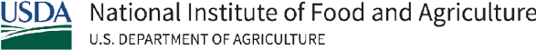 Logo. National Institute of Food and Agriculture. U.S. Department of Agriculture.
