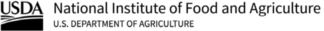 Logo. United States Department of Agriculture National Institute of Food and Agriculture.