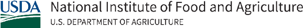 Logo. National Institute of Food and Agriculture, USDA. 