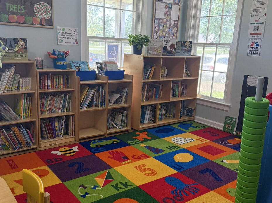 A play room with toys.