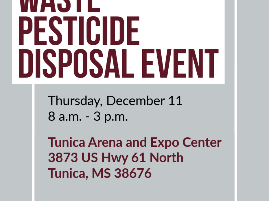 Flyer for waste pesticide disposal event