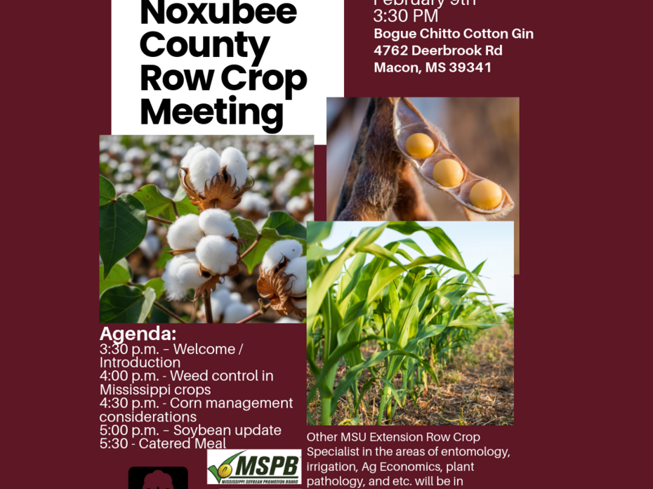 Noxubee County Row Crop Meeting February 9th, 2026