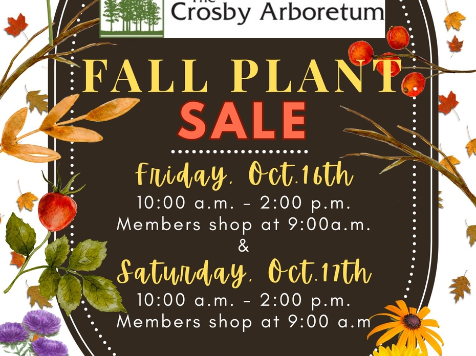 Fall Native Plant Sale at the Crosby Arboretum