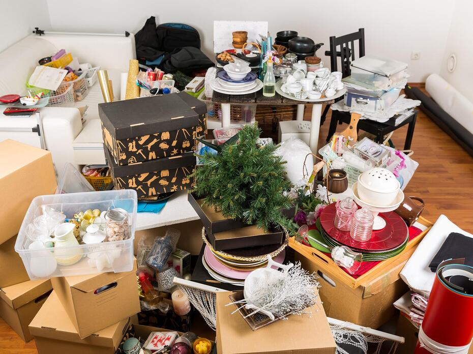 A room full of clutter.