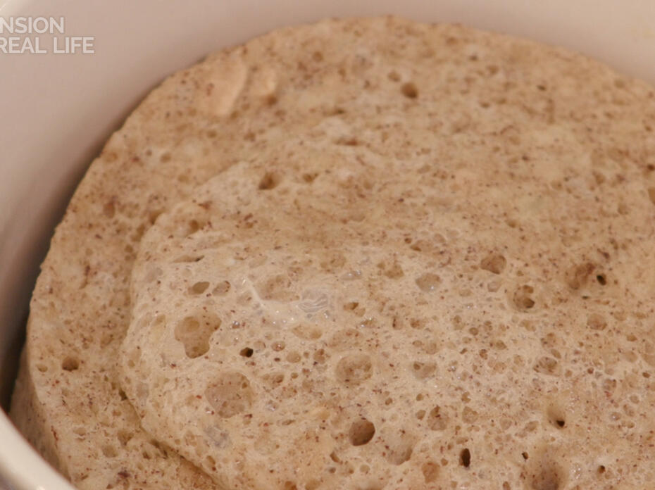 Close up of Microwave Breakfast Cake