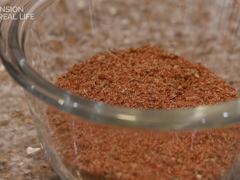 A bowl of Cajun Spice Blend.