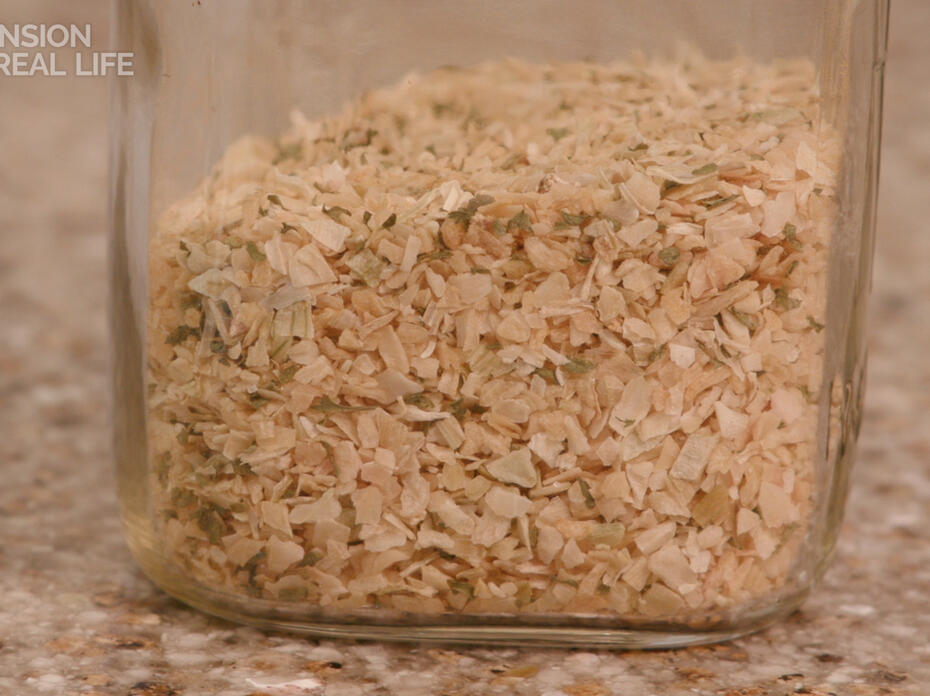A jar of onion soup mix