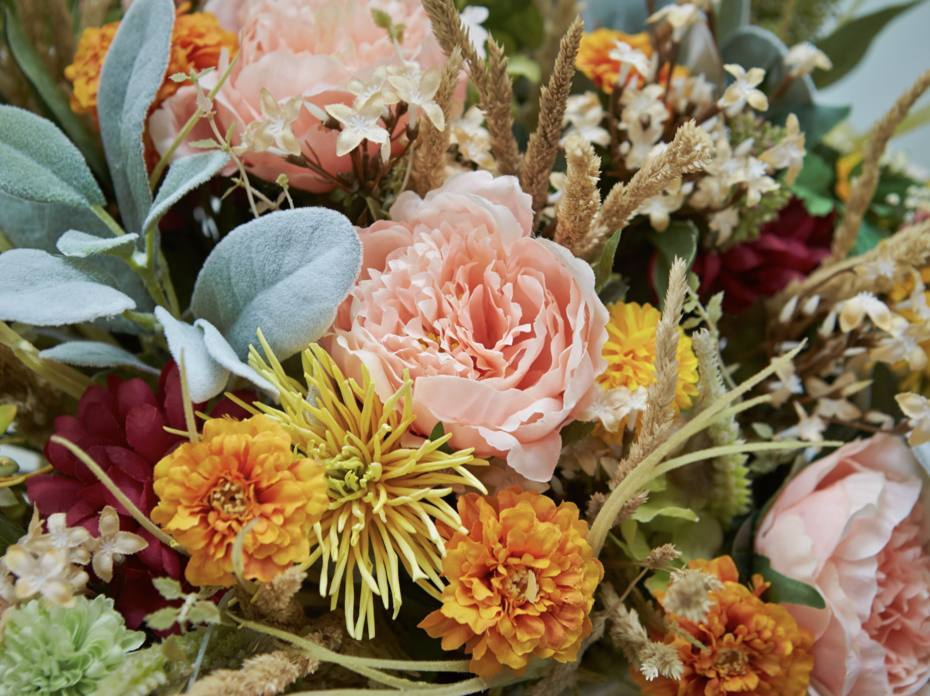 A bouquet of flowers.