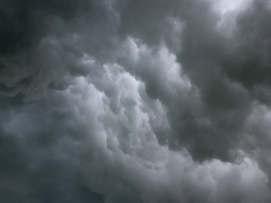 Storm clouds.