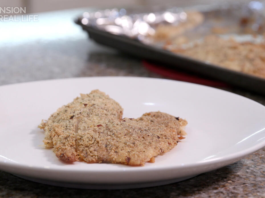 Cooked tilapia on a plate