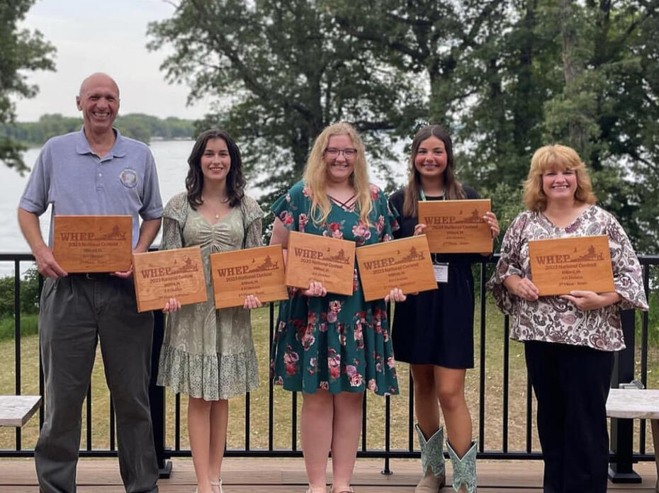 Wayne County, Mississippi 4-H’ers display their first place award plaques earned at the National Wildlife Habitat Education Program contest.