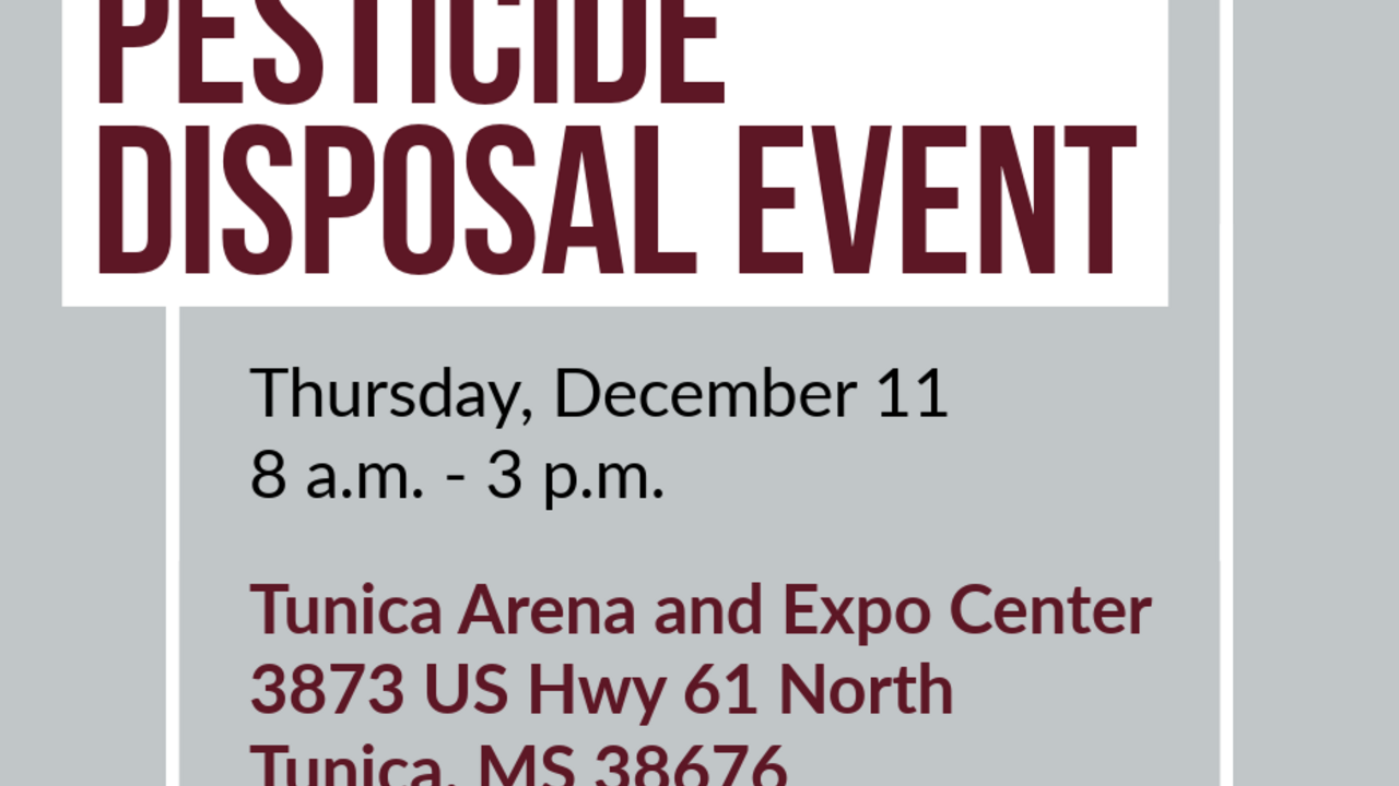Flyer for waste pesticide disposal event