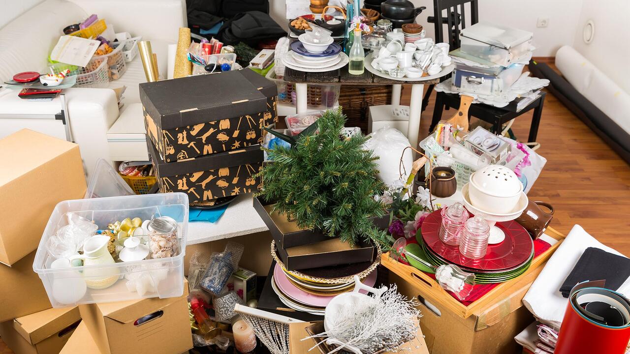 A room full of clutter.