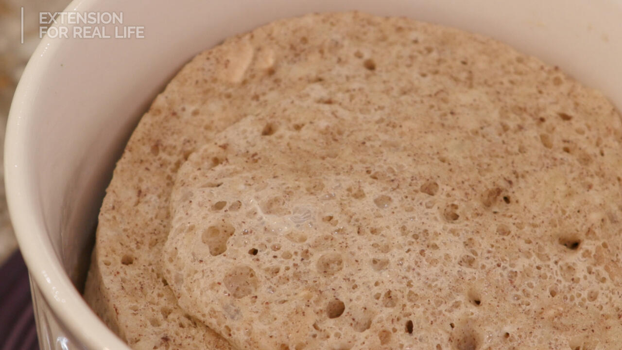 Close up of Microwave Breakfast Cake