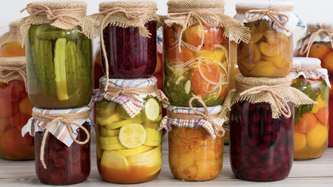 canned fruits and vegetables